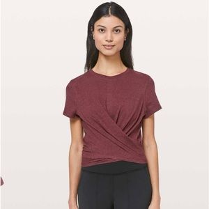lululemon time to restore short sleeve shirt